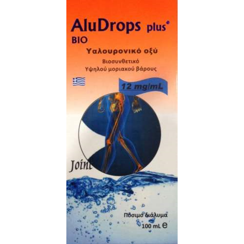 Πόσιμο Υαλουρονικό Οξύ Bio Aludrops Plus Hyaluron 100ml