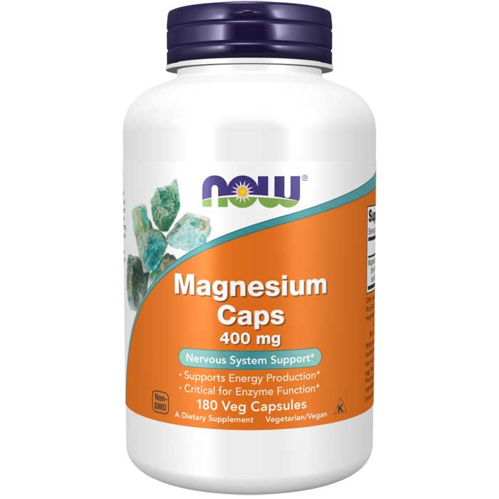Magnesium Caps 180 vcaps - Now Foods