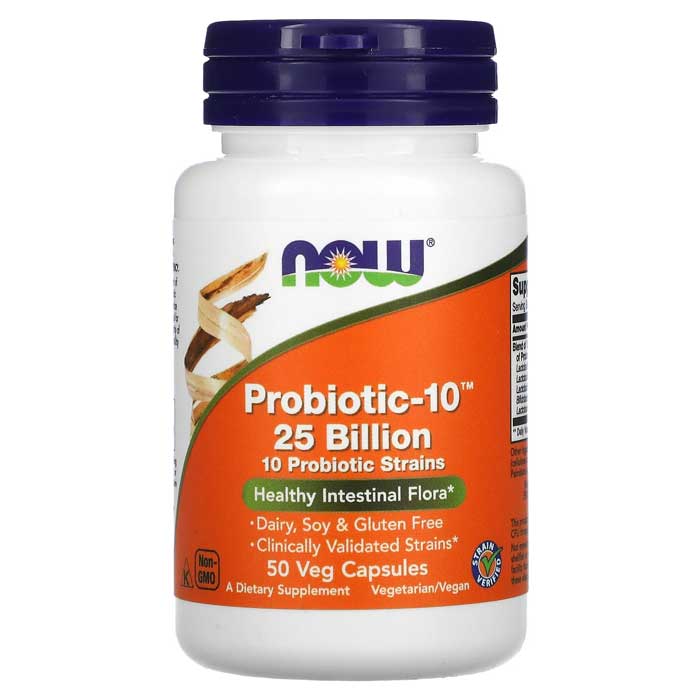 Probiotic - 10, 25 Billion 50 φυτοκάψουλες - Now / Προβιοτικά