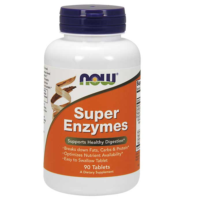 Super Enzymes - 90 tablets - Now / Ένζυμα