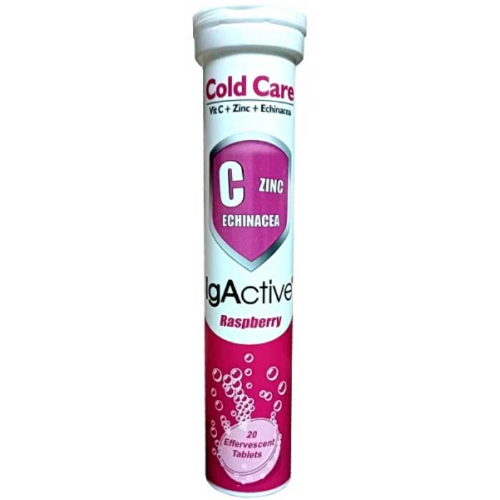 Cold Care Vit C Echinacea Zinc 20 Αναβράζοντα Δισκία - Igactive