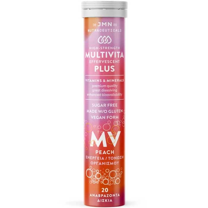 Multivita Plus Peach 20 Effer. tabs - JMN Nutraceuticals 