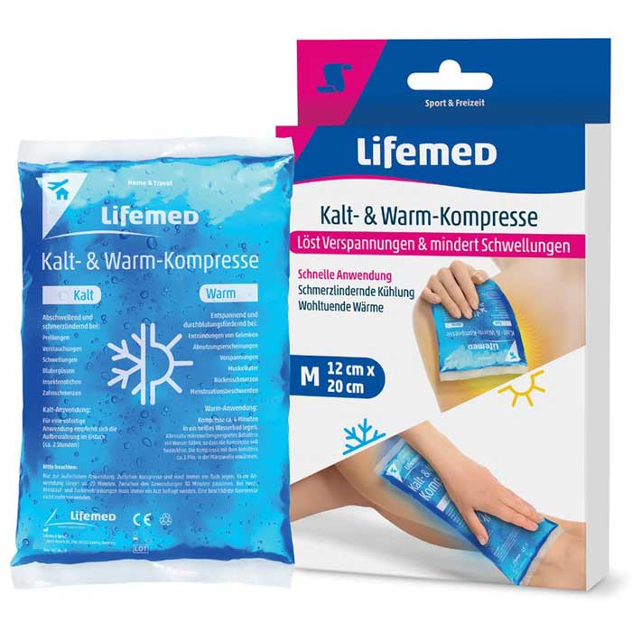 Cold-Warm 20 x 12 cm - Lifemed / Κομπρέσα τζελ για κρύο-ζεστό επίθεμα