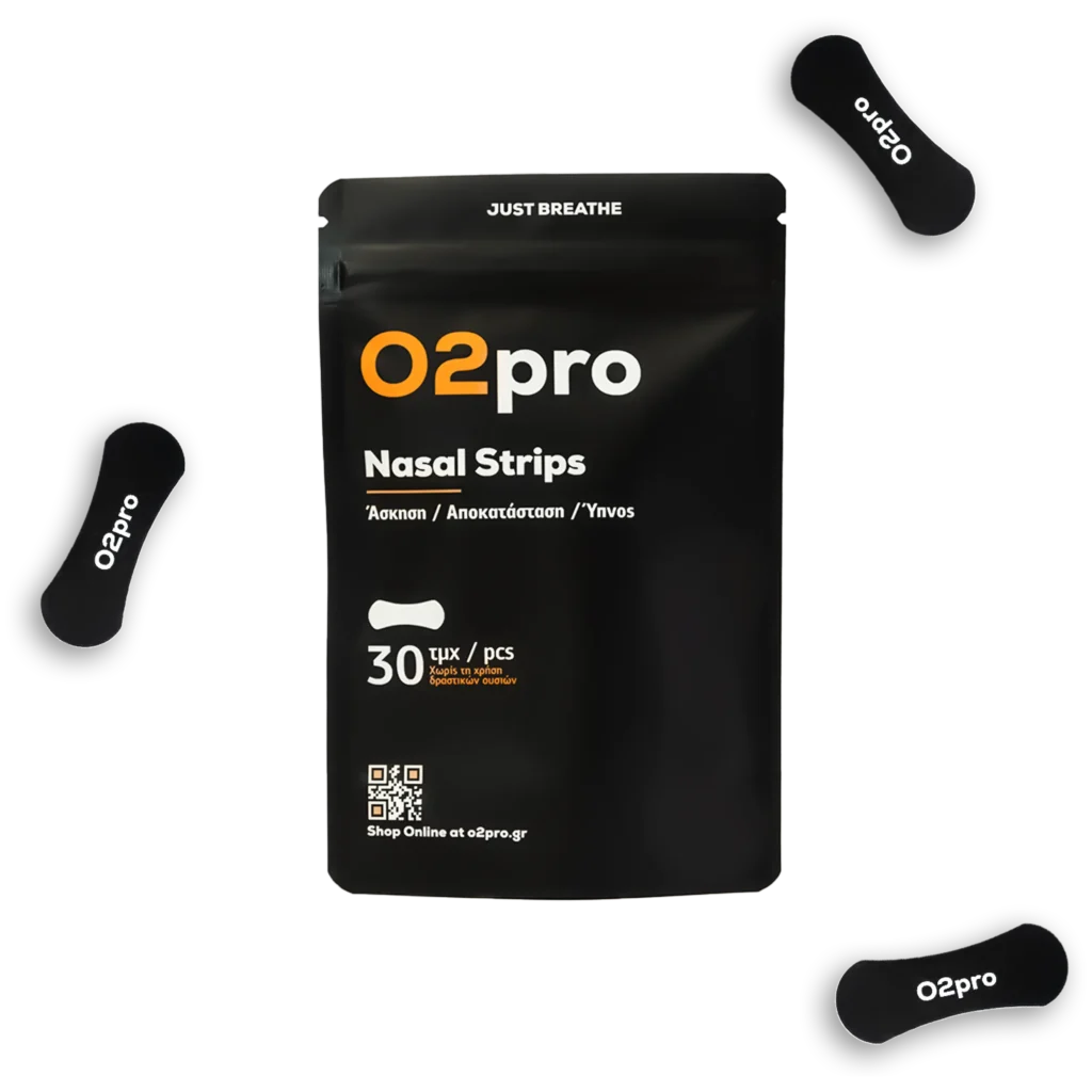 O2pro nasal strips 30pcs Μαύρο/Black