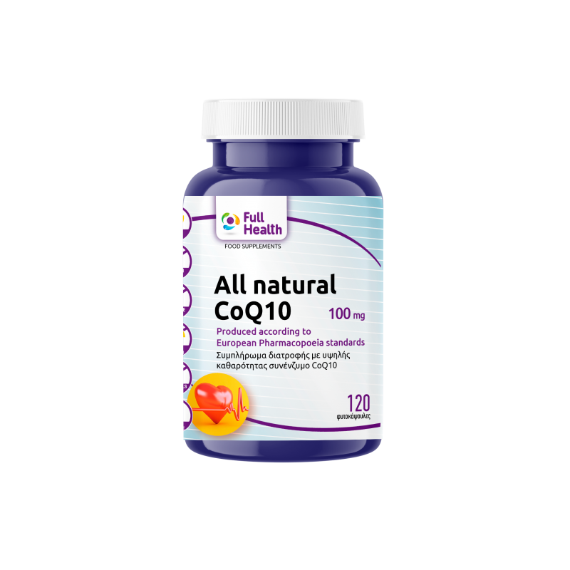 FULL HEALTH All Natural CoQ10 100 mg 120 Vcaps