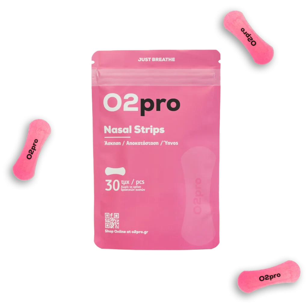O2pro nasal strips 30pcs Ρόζ (Pink)