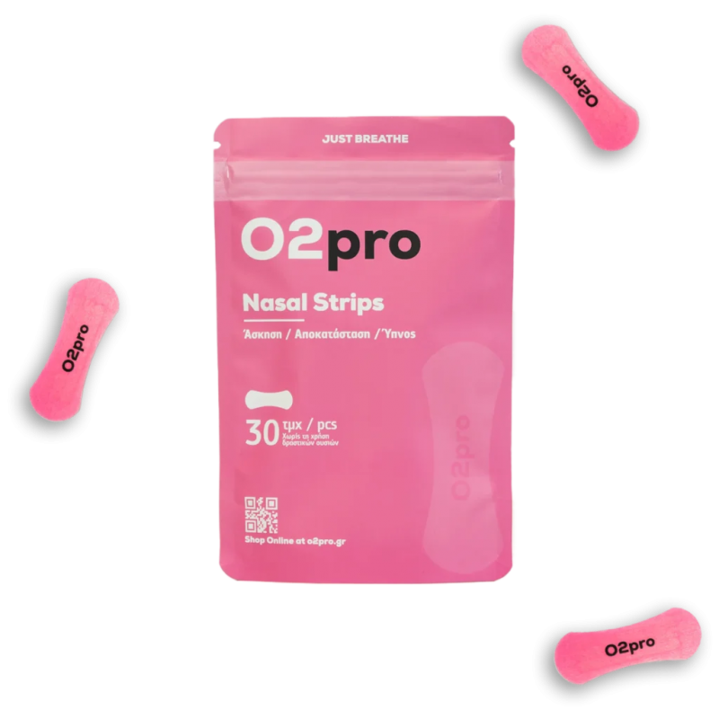 O2pro nasal strips 30pcs Ρόζ (Pink)