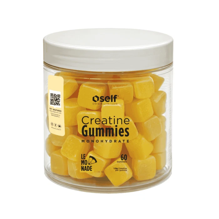 Creatine Gummies 1500mg 60gummies 320gr / Self Omni - Lemon (λεμόνι)