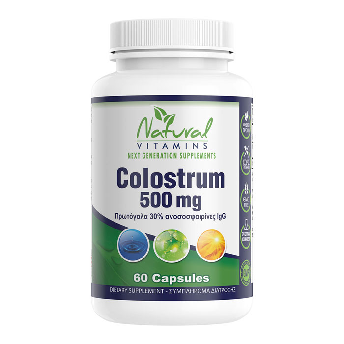 Colostrum 500mg 30% IgG 60 caps - Natural Vitamins
