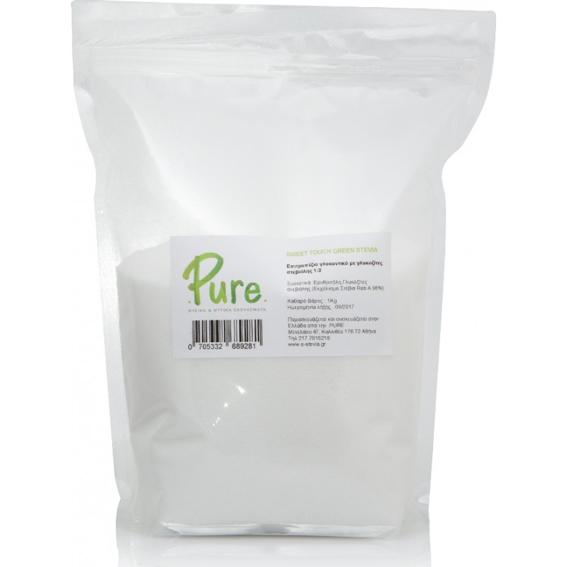 Sweet Touch Green Stevia 1000gr - Pure / Πράσινη Στέβια σε Σκόνη